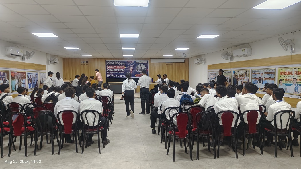 World Youth Day Debate at IIBM Explores Impact of Organised vs. Unorganised Crime